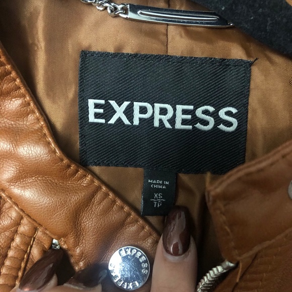 Brown leather jacket - Picture 3 of 4